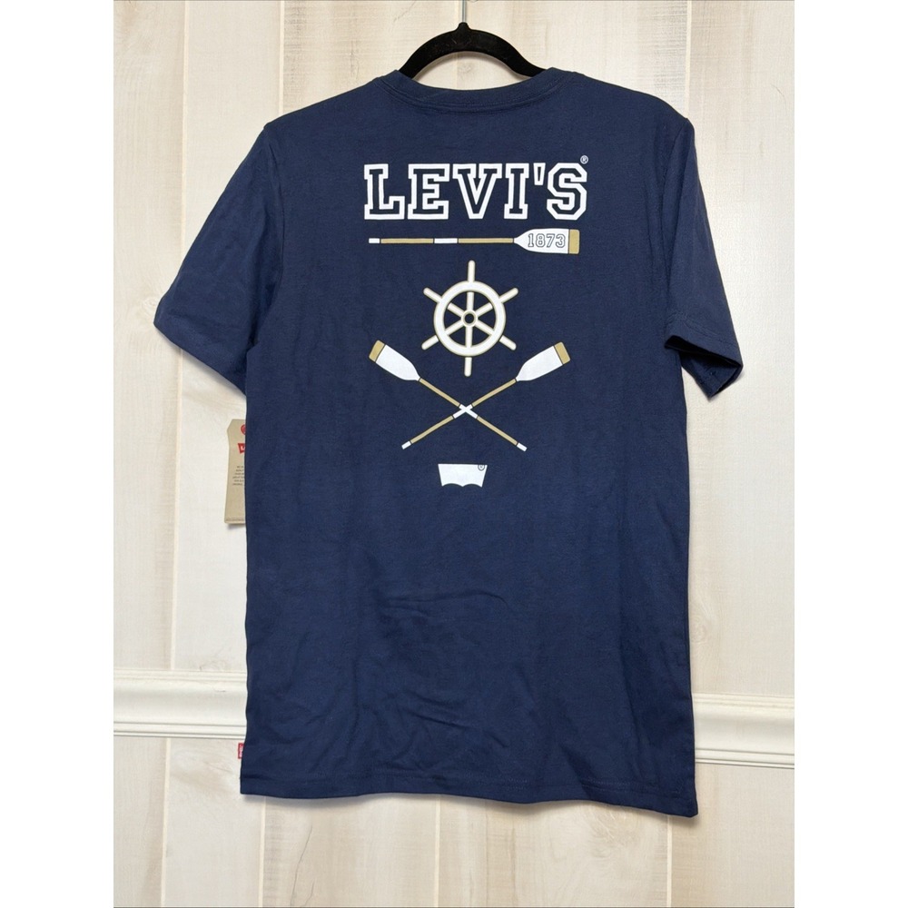Levi's 1873 Row T-Shirt Boys XL Navy‎ Blue